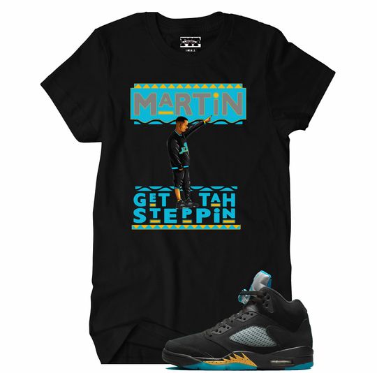 Discover Fitz 4 kickz Shirt to match the Jordan 5 Black Aqua
