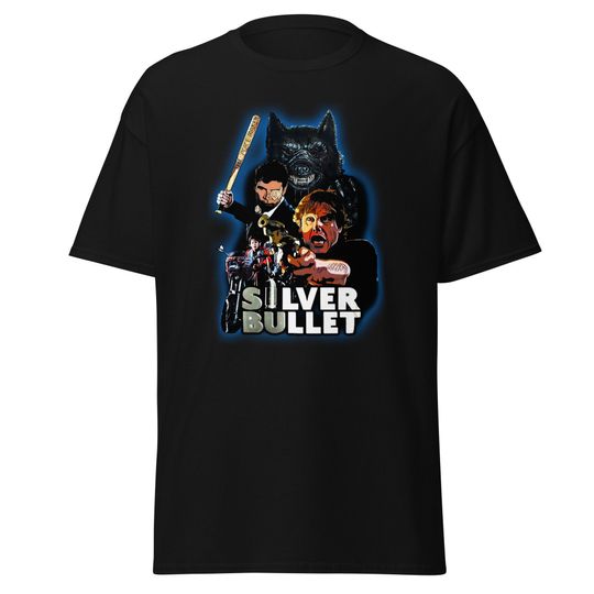 Discover Silver bullet movie classic tee 80s horror T-shirt