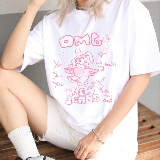 Discover NewJeans OMG Bunnies T-Shirt