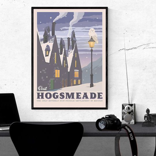 Discover Harry Potter Movie Poster - Hogsmeade Travel Poster
