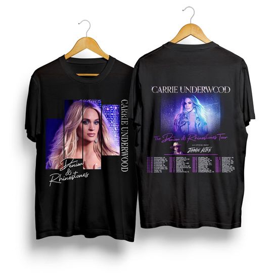Discover Carrie Underwood Denim and Rhinestones Tour 2023  Tshirt