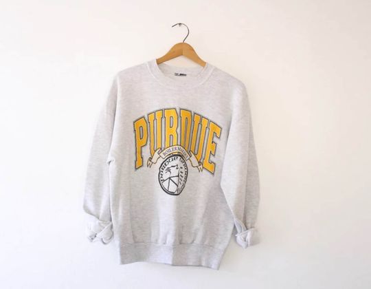 Discover Vintage 90s Purdue University Boilermakers Sweatshirt