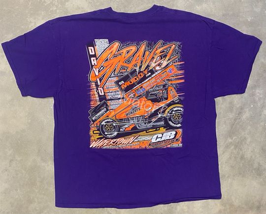 Discover 2018 David Gravel World of Outlaws Sprint Car Neon Tee