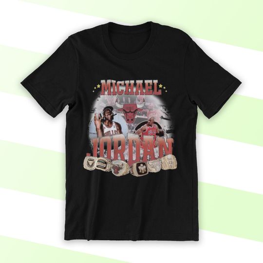 Discover Michael Jordan Championship Rings Unisex T-Shirt