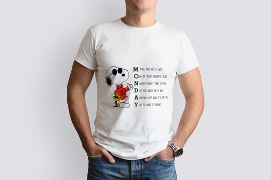 Discover Monday T-shirt ,Snoopy Lover, Snoopy Shirt