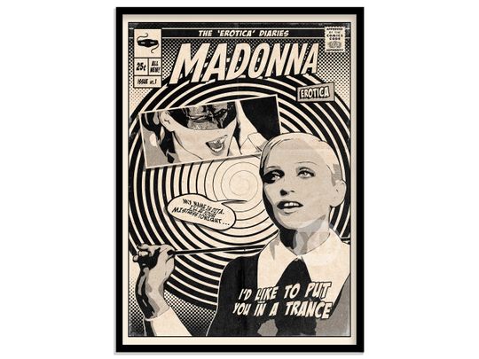 Discover Madonna - Erotica Vintage Comic Cover Art Print Poster