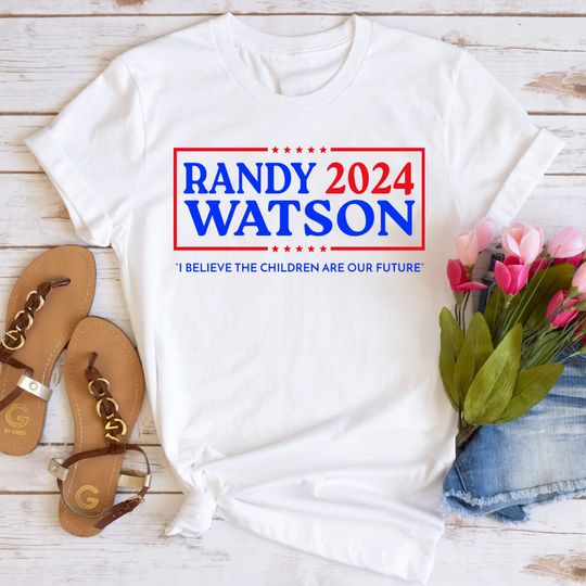 Discover Randy Watson 2024 Election T-Shirt, For President Vote Shirt