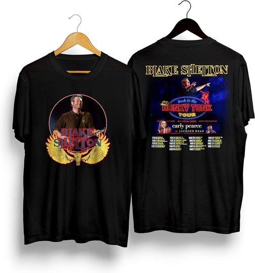 Discover Blake Shelton Tour 2023 Back To The Honky Tonk Tour 2023 T-Shirt
