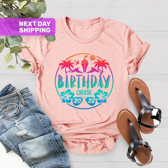Discover Birthday Cruise 2023 Shirt, Cruise Vacation Shirt, Matching Family Outfits