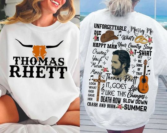 Discover Thomas Rhett Home Team Tour Shirt, Country Music 2023 Tour Merch