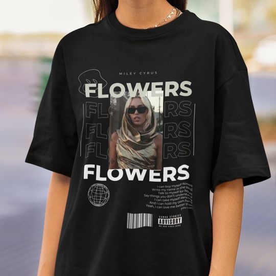 Discover Miley Cyrus Flowers Vintage Shirt