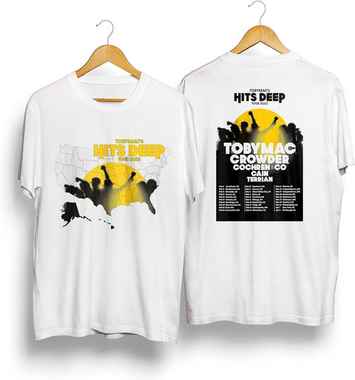 Discover TobyMac Shirt Hits Deep Tour 2023 Shirt, TobyMac Tour 2023 T-Shirt