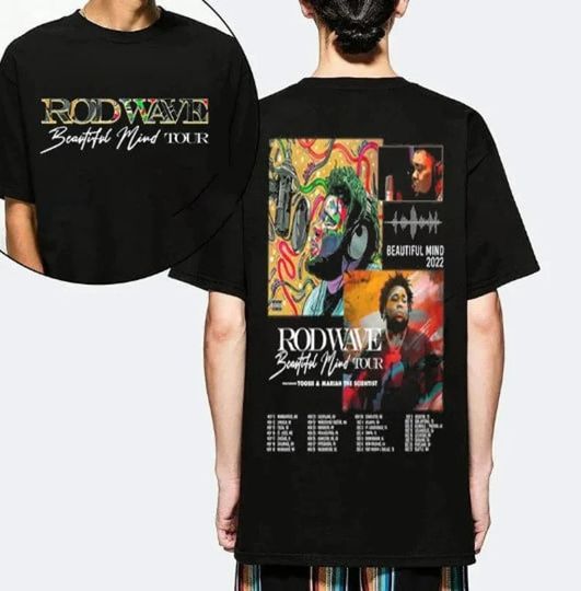 Discover Rod Wave Beautiful Mind 2023 Tour Shirt, Rod Wave Shirt, Beautiful Mind Tour Shirt