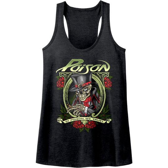 Discover Poison Women's Tank Top | In Poison We Trust Skull Art Sleeveless Graphic
