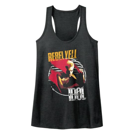 Discover Billy Idol Women's Tank Top | Rebel Yell Cover Black Sleeveless