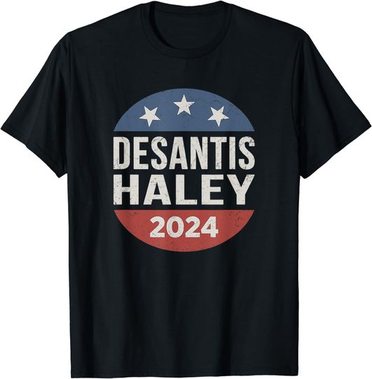 Discover Desantis Haley 2024 President Election Republican Ticket T-Shirt
