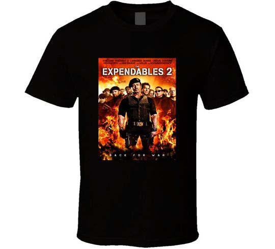 Discover The Expendables 2 Tee Cool Action Movie T Shirt