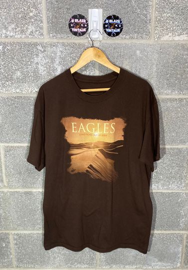 Discover Vintage Y2K 2000s The Eagles Long Road Out of Eden Graphic Rock T-Shirt