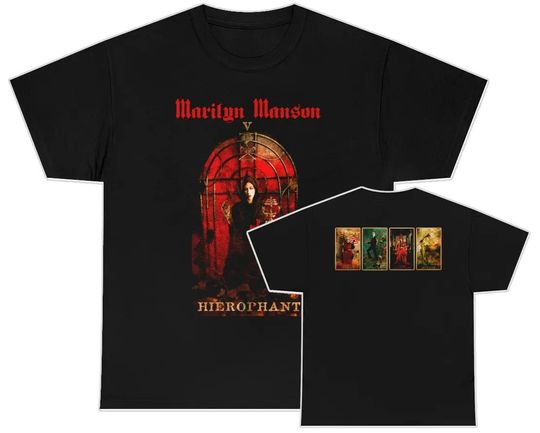 Discover Marilyn Manson Holy Wood Era Tarot Card Shirt