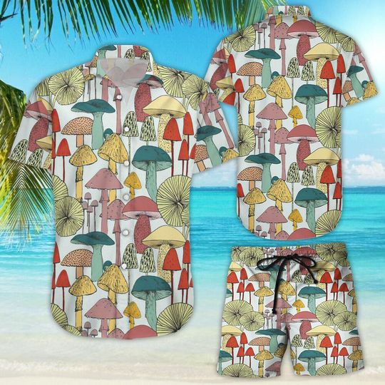 Discover High Quality Mushroom Lover Art Tropical Hawaii Shirts
