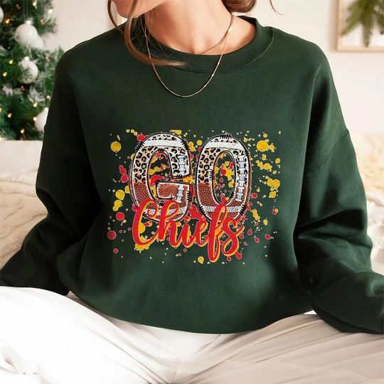 Discover Go Chiefs Leopard Sweatshirt