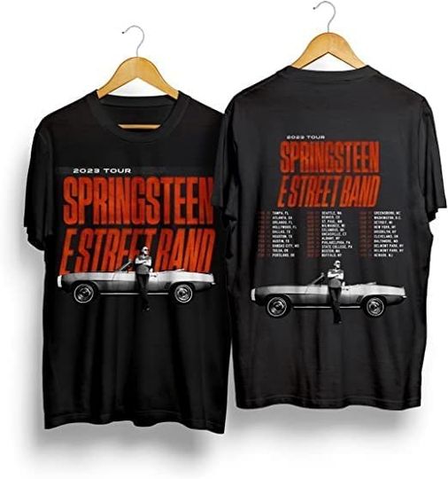 Discover Vintage Bruce Springsteen Tshirt, Bruce Springsteen & E Street Band Tour 2023 Graphic Tshirt
