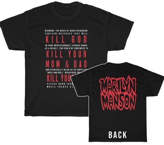 Discover Marilyn Manson Burn Your Records T-Shirt