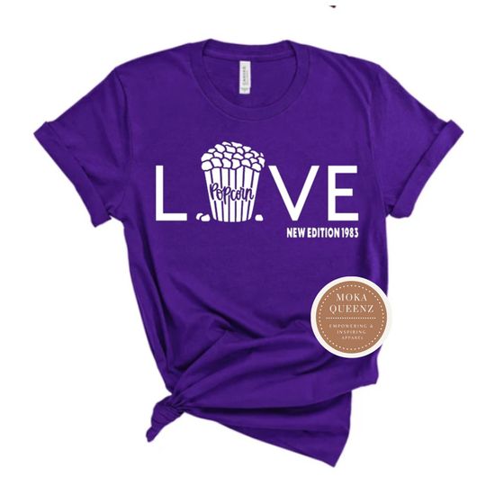 Discover New Edition Popcorn Love Graphic Tee - Classic Shirt