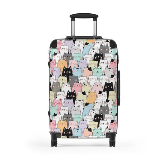 Discover Cute Cat Cabin Suitcase Luggage Cover