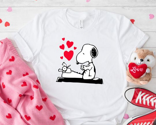 Discover Snoopy Valentine's Day Heart Shirt - Adorable Love Gift