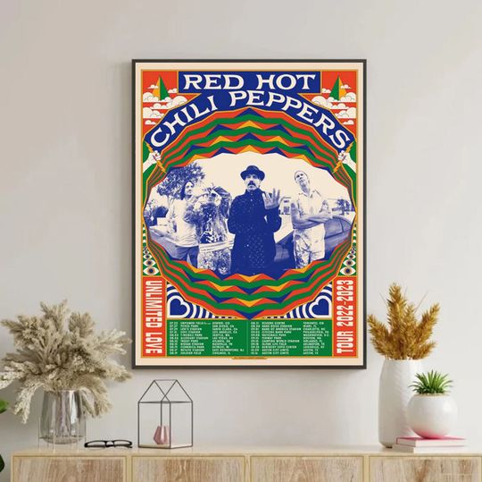 Discover Red Hot Chili Peppers Announce 2023 North America Tour Poster