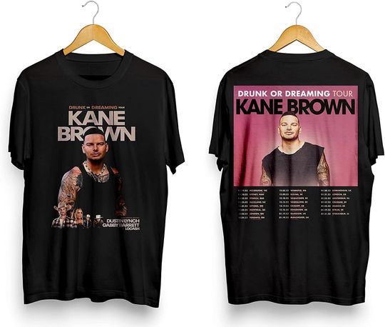 Discover Kane Brown Drunk Or Dreaming Tour 2022-2023 T-Shirt, VTG Concert Tour 2023 Shirt