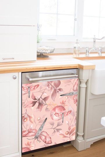 Discover Kitchen Decor Dishwasher Vinyl Sticker Waterproof Skin Dishwasher Cover Kitchen Decor