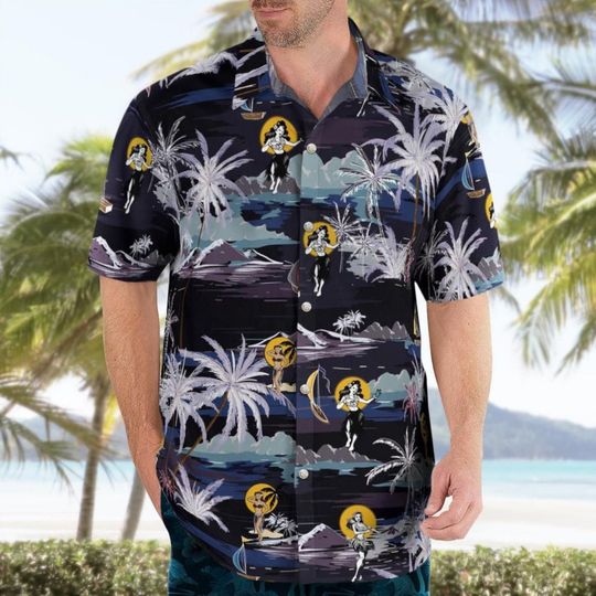 Discover Hula Moon Hawaiian Shirt Aloha Shirt