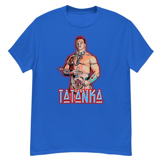 Discover Wrestling tee - Tatanka tshirt 80s