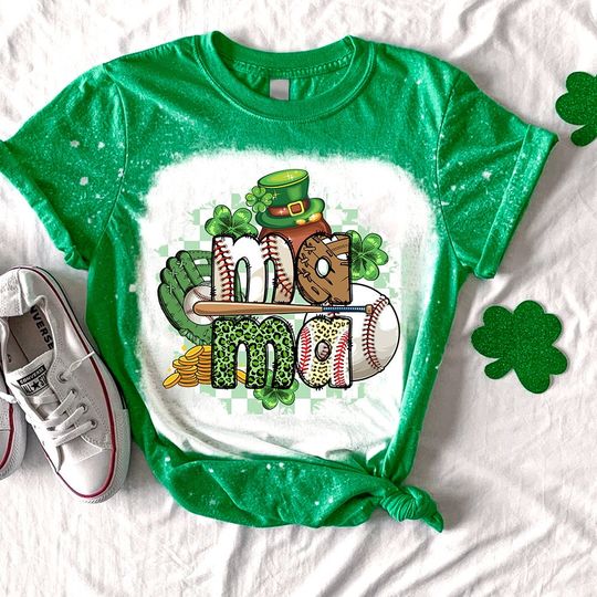 Discover St. Patrick's Day Baseball Mama Shirt