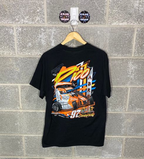 Discover Y2K 2010s Rico Abreu 2 Time Chili Bowl Dirt Track Midget Racing Graphic T-Shirt