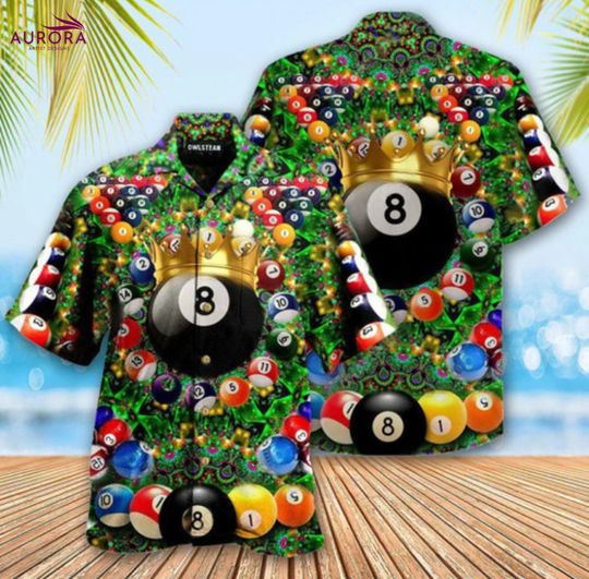 Discover Billiard Warning Pool Shark On Duty Billiard Edition Hawaiian Shirt