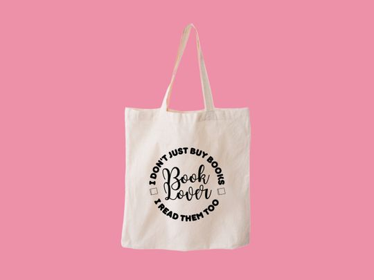 Discover Book Lover Reading Tote Bag - Ideal for Readers