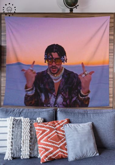 Discover Bad Bunny Wall Art, Bad Bunny Tapestry, Benito Decor