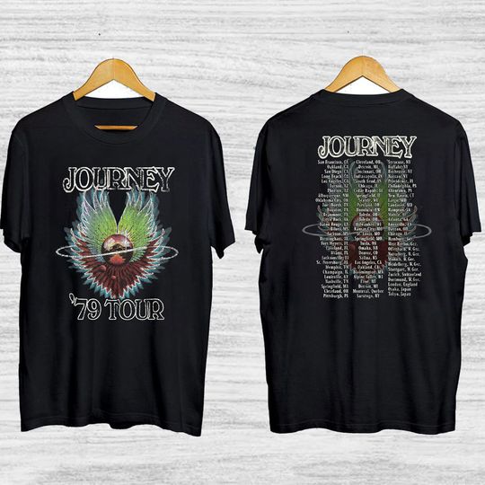 Discover Journey Evolution Album Tour List T-Shirt