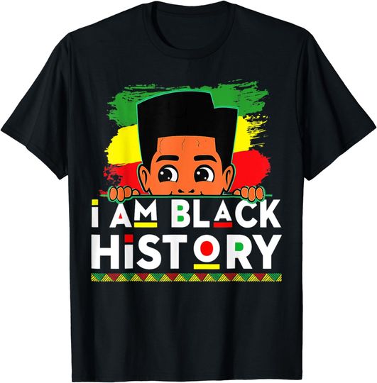 Discover I Am Black History Shirt for Kids Boys Black History Month T-Shirt