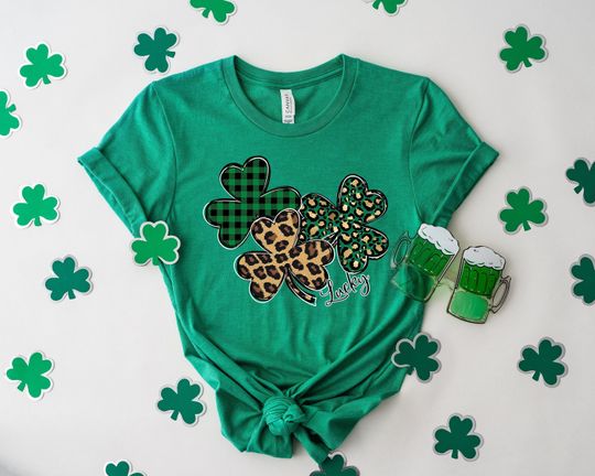 Discover Leopard Shamrock Shirt