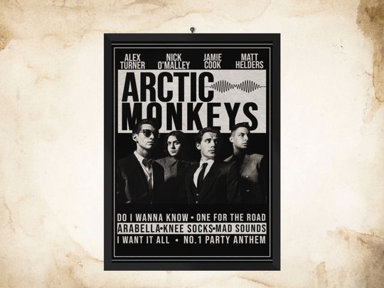 Discover Arctic Monkeys Poster, Vintage Poster
