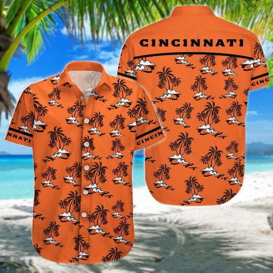Discover Cincinnati Hawaiian Shirt, Cincinnati Football Shirt, Button Up Shirt