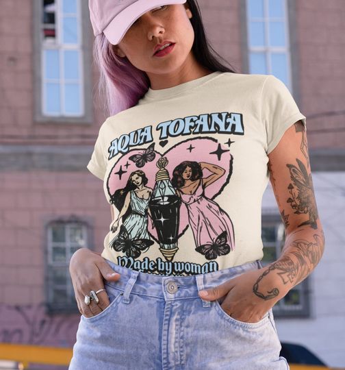 Discover Aqua Tofana shirt, 80s vintage pastel shirt