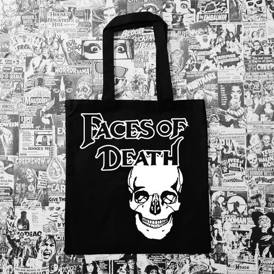 Discover Faces of death Tote Bag