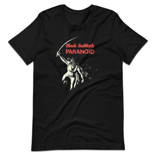 Discover Rare Black Sabbath Paranoid T-Shirt