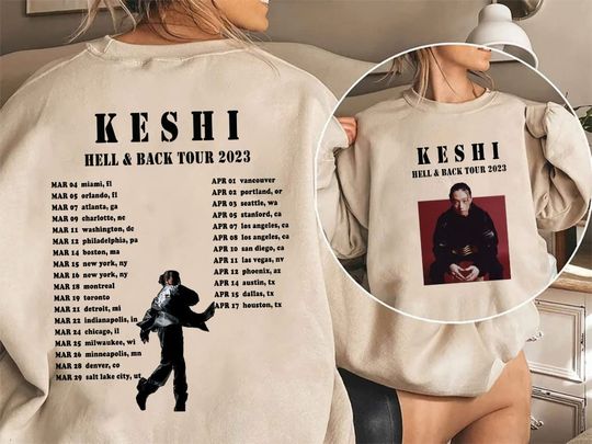 Discover Keshi US Tour 2023 Sweatshirt Gift For Fan