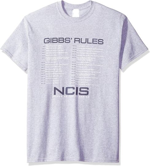 Discover NCIS Gibbs Rules T-Shirt Grey